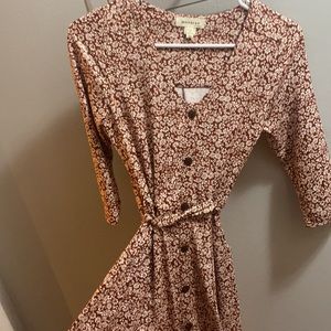 Floral Button Up Dress